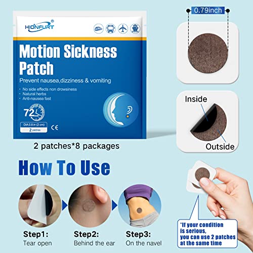 16ct Motion Sickness Patches