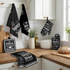 Black Kitchen Decor Set (Black)
