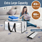 12 Pack Extra Heavy Duty Large Moving Bags Strong Zipper (Semi-Transparent / 12 Pack)