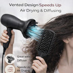 Curl Defining Brush for Curly Hair (9118 Black)