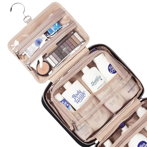 Travel Toiletry Bag for women (Large / Black)
