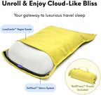Cushion Lab Travel Deep Sleep Pillow – Compact Memory Foam Neck Pillow - Image 4
