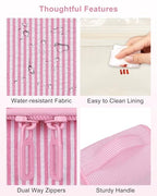 Travel Hanging Toiletry Bag (Pink / Large)