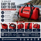 Malo’o Waterproof Dry Duffel (Orange / 100L)