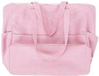 Beach Bag Waterproof Sandproof Women Beach Tote Swim Pool Bag with Zipper Wet Pocket for Gym Grocery Travel Family (Soft Pink)