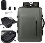 Vacuum-sealed travel computer backpack, Water-Resistant, by Unknown