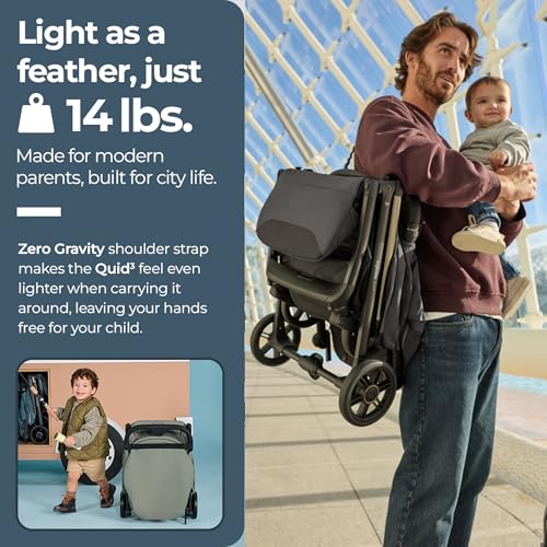 Quid³ Travel Stroller with One (Orbital Gray)