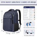 18.4" Large Laptop Backpack (Blue / 18.4 Inch(45L))