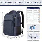 18.4" Large Laptop Backpack (Blue / 18.4 Inch(45L))
