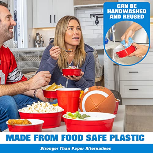 Red Party Cup Bowls (Small - 50 Pack)