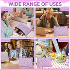 12 Pieces Makeup Bags for Women (12pcs Purple M)