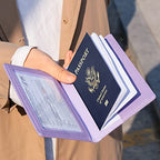 Passport Holder for Travel Women Men (A-Purple / Classic(slim))