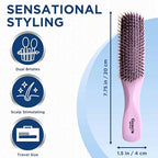 Gentle Detangler Hair Brush for Men (Large / Pink)