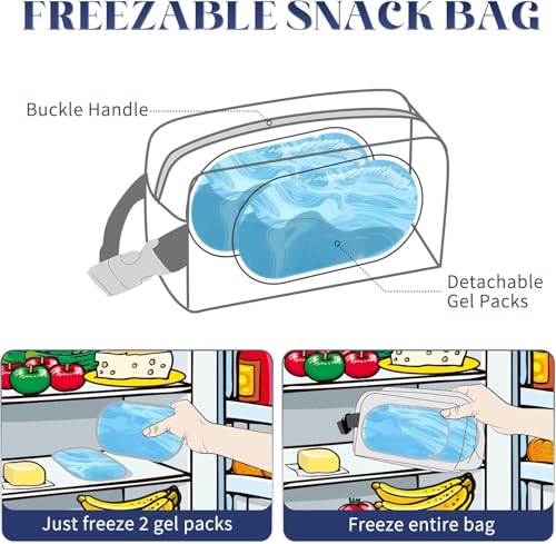 Small Cooler Bag (Blue-Rainbow)