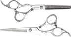 Cricket Shear Advantage Left-Hand Duo Professional Stylist 5.75" & 32T Stainless Steel Hair Cutting Scissors and Hair Thinning Shears Set, Lefty, Value Set with Case and Accessories