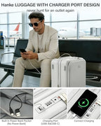 28 Inch Expandable Checked Luggage (Smoke White / 28 Inch EXT)
