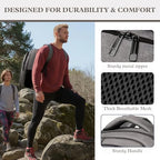 18.4" Large Laptop Backpack (Grey / 18.4 Inch(45L))