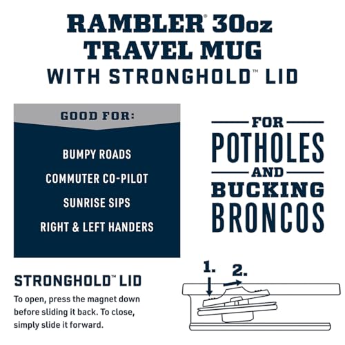 Rambler 30 oz Travel Mug (Wild Vine Red)