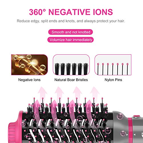 Hair Dryer Brush Set (Silver)