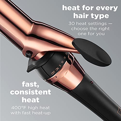 INFINITIPRO BY CONAIR Rose Gold Titanium 1 1 (Black / 1 1/4-Inch)