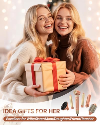 Dual Voltage] webeauty 6 in 1 Hot Air Styler (Mocha)