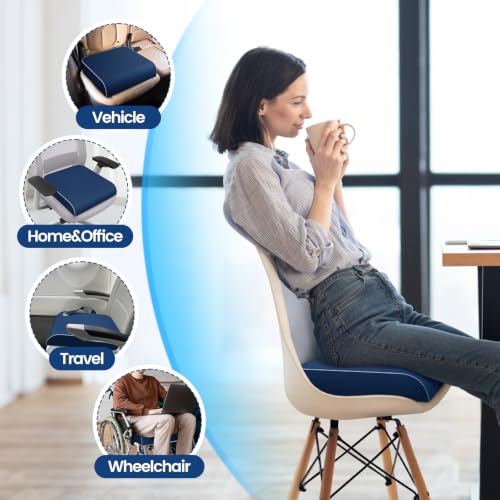Seat Cushion Chair Pad (Darkblue / X-Large)