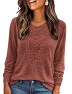 Women Fall Clothes Plus Size Oversized Sweaters Business Casual Blouses 2XL (XX-Large / Caramel)