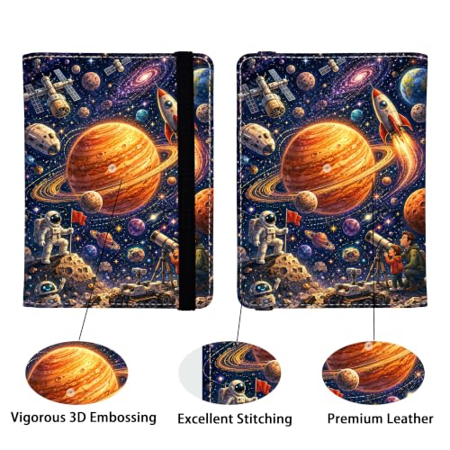 Galaxy Passport Holders Leather Passport Wallet for Travel Essentials (Galaxy / One Size)