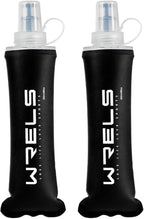 Folding Soft Flask Portable Collapsible Running Lightweight Water Bottle by WRELS