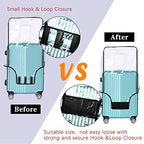 28 Inch Waterproof Clear Suitcase Cover (Black Trim-0.4mm / 28" Suitcase Cover.)