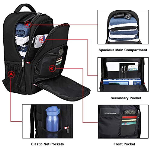 Travel Laptop Backpack (Medium / Black)