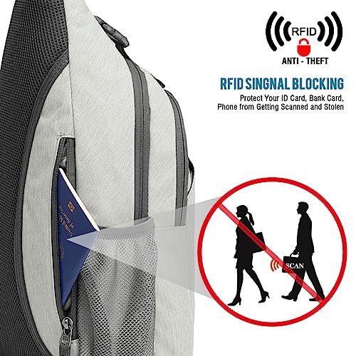 Sling Bag for Men Women (Gainsboro)