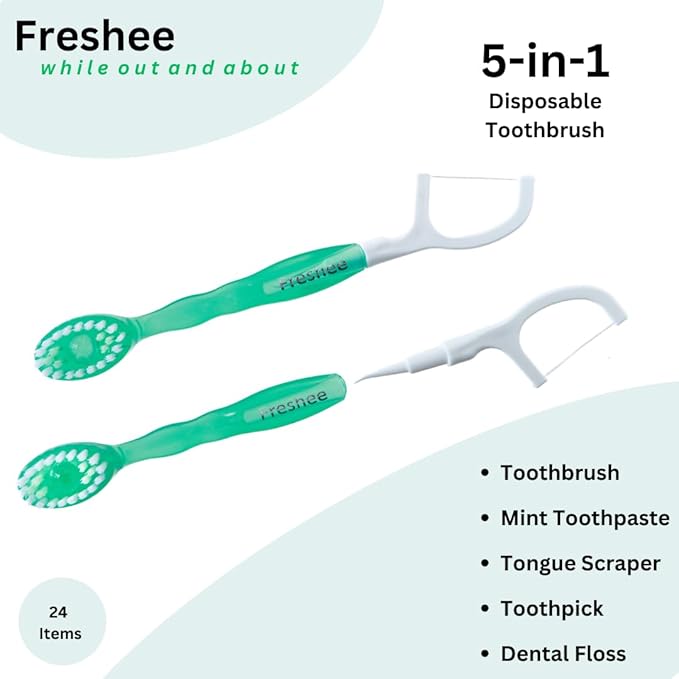 Freshee Bead -5 in 1 Disposable Mini Toothbrush - Image 2