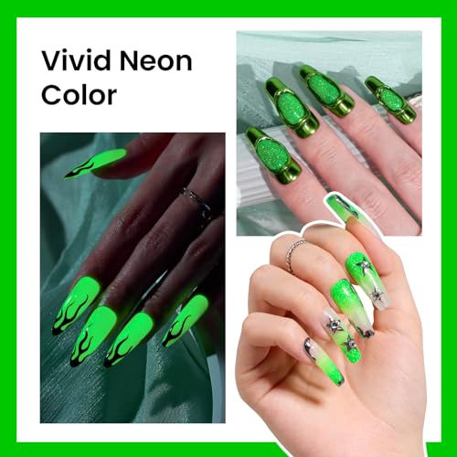 Beetles Halloween Gel Polish (Luminous Green)