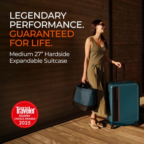 ZDX Medium 27 Inch Expandable Checked Luggage (27" Hardside Checked / Ocean)