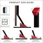 2 Pack Door Stop, No Drill Door Stoppers - Image 6