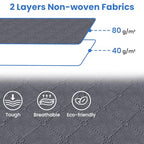 8 Pack Storage Bags for Clothes Blanket Storage Bins with Lids (8 Pack-60l / Grey)