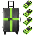 Luggage Straps for Suitcases (Green / 4Pcs)