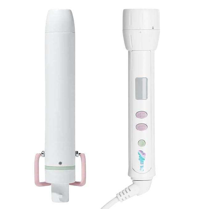 Mane Curl Crush Hair Kit - 1.25" Curling Wand Styling Attachment + Power Bottom Base for Hair Styling Attachments - Designed with Dual Voltage for Travel (2 Count)