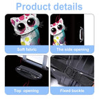Colorful Cat Luggage Cover Washable Suitcase Protector Anti (Colorful cat / L(28-30inch suitcase))