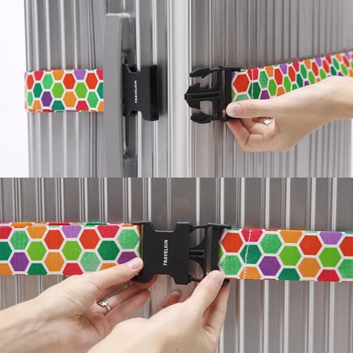 Travelkin Luggage Straps TSA Approved (Honeycomb)
