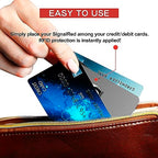10 Pack RFID Blocking Card for Credit Debit ID Card (Grey)