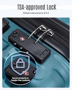Luggage Sets 3 Pcs Suitcase with Wheels (Teal Blue / 3-Piece Set-20 Inch/24 Inch/28 Inch)