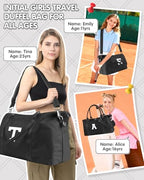 Dance Gym Duffel Bag Gifts for Girls Teen (Black / R)