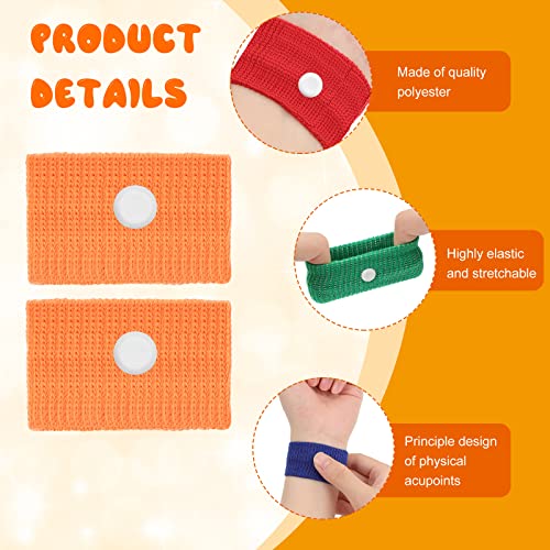 40 Pcs Motion Sickness Bands Anti Nausea Wristbands Kids Adults