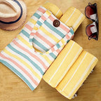 Cotton Turkish Beach Towels (39 x 72 inch ( Beach towel - 4 PACK ) / Yellow)