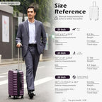 Lightweight Luggage with TSA Lock (Large(28in) / Purple)