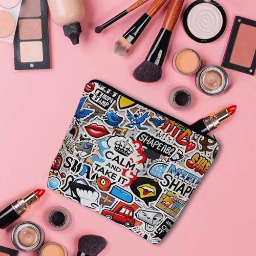 Women Cosmetic Bag Graffiti (9 x 7.1 inch / Graffiti)