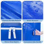 8 Pack Oversized Moving Bags with Reinforced Handles (Royal Blue / 8-Pack)