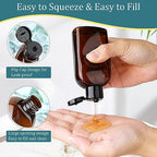 Travel Shampoo Bottles 4pcs 3.4oz Travel Bottles for Toiletries (3.4oz Brown - 4 Blank)